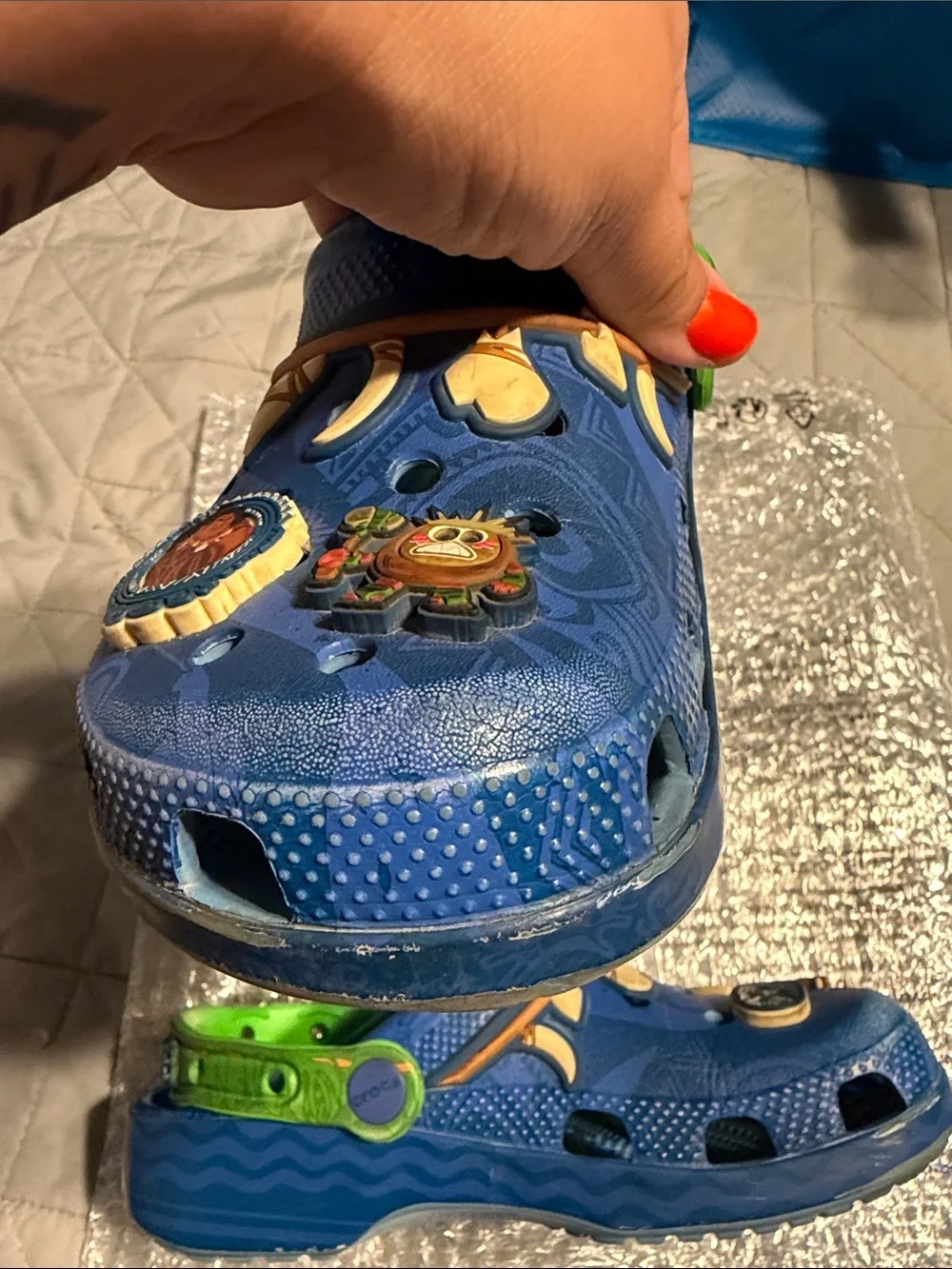 USED!!! CROCS x Disney Moana Maui - You’re Welcome- Kids Classic Clogs
